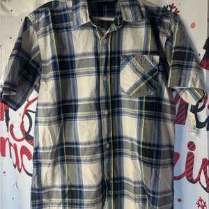 Kids Casual‎ Blue Plaid Button-Down Shirt/Largue 14-16